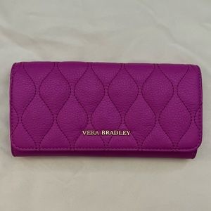 Vera Bradley Pink Sycamore Leather Audrey Wallet